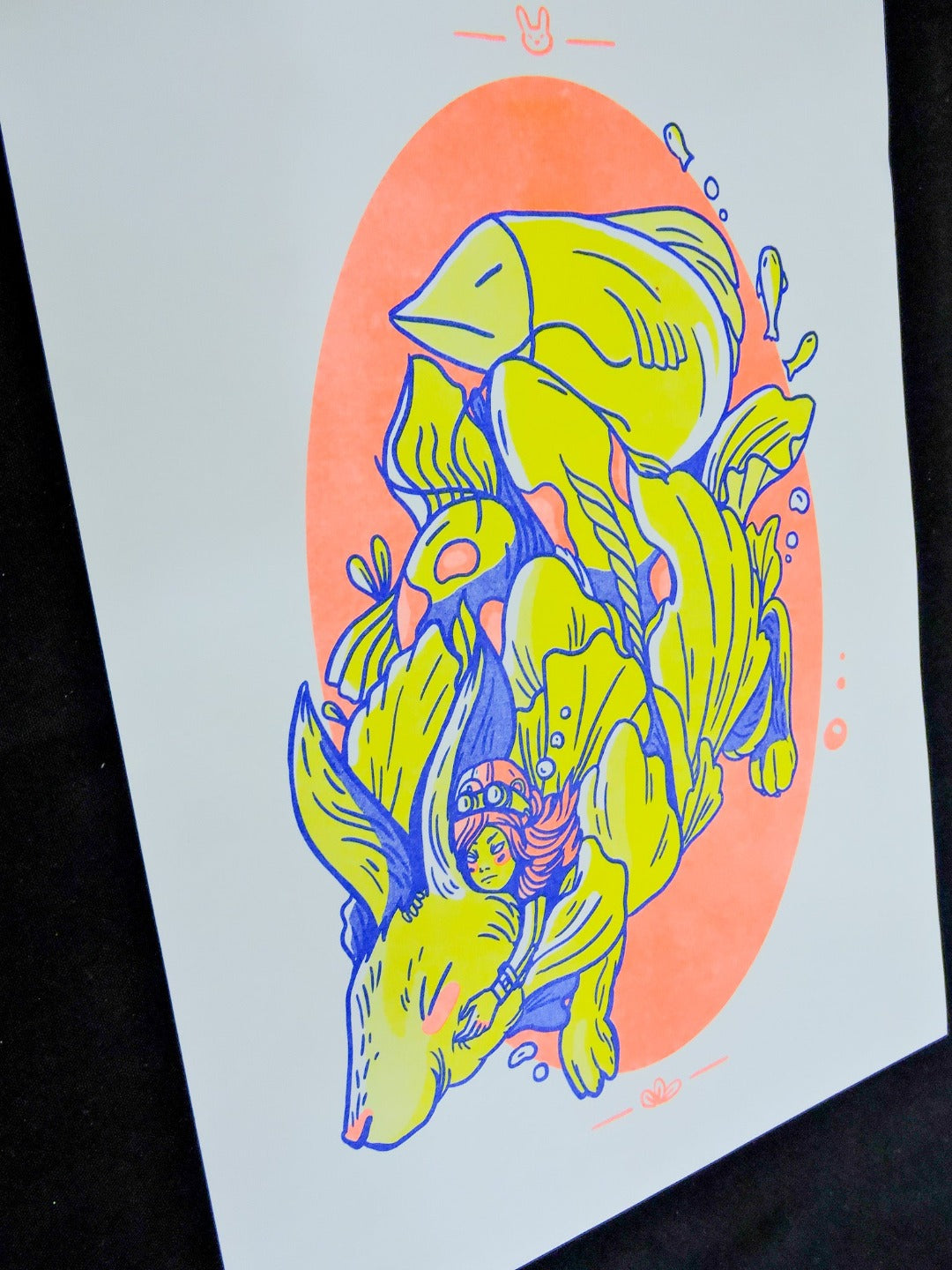Risografía - Bunny+fish