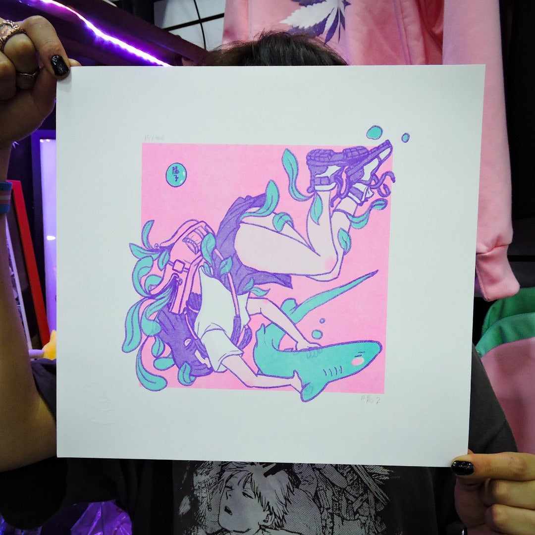 Risografía Seifuku Rosa